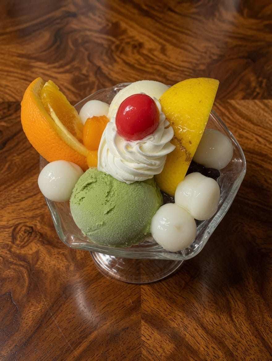クリームあんみつ