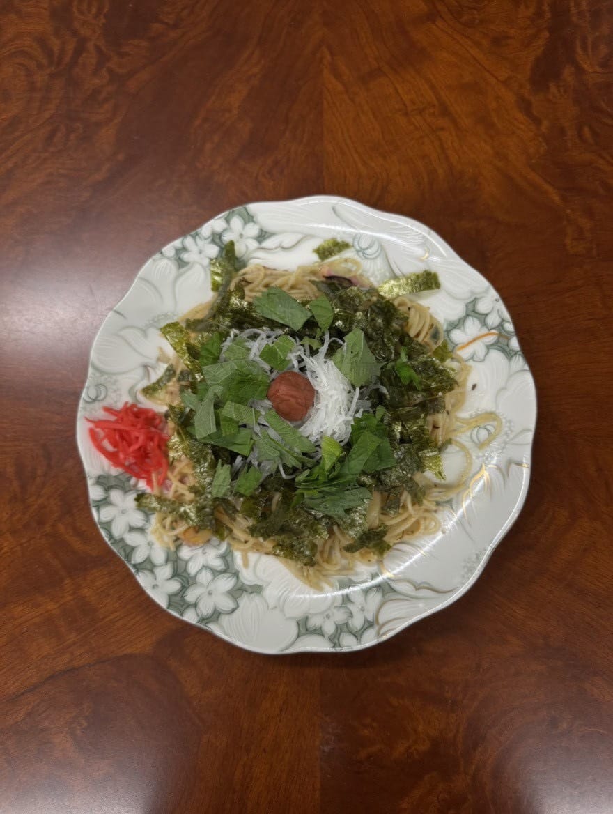 梅しそスパゲティ